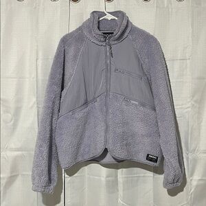 Urban Outfitters BDG Chuck Lavender Teddy Jacket Zip up